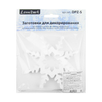 Заготовка пенопластовая 15см "Снежинка Зимнее шоу"