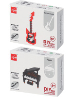 Конструктор пластм. "Музыкальные инструменты" 90-140 деталей, ассорти