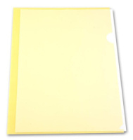 Папка уголок А4 прозр. плотн. 0,10мм желтая