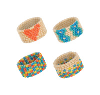 Колечки из бисера "Леденцы"  4 дизайна
