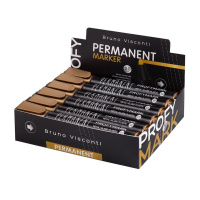 Маркер перманентный 2,0мм пулевидный золотой