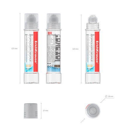 Клей канцелярский  Crystal  50мл ЕК прозрачный с аппликатором