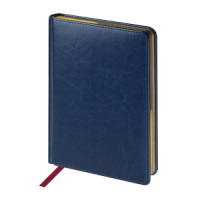Ежедневник дат. 2026г А5 168л. тв.пер., кожзам "Sidney Nebraska. Синий" ляссе