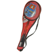 Ракетки для бадминтона 2шт, металл, волан, в сумке