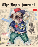 Тетрадь А5 48л кл. Hatber "Мопс_LIFE", белизна 98%