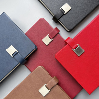 Ежедневник недат. А5 136л., кожзам, тв.пер. "Premier. Красный" магнит.хлястик, ляссе