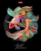 Тетрадь А5  96л кл. Hatber "Золотая романтика" мат.лам., 3Dфольга