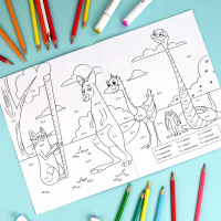 Раскраска "Математическая раскраска. Считай в пределах 50" А4 12стр.