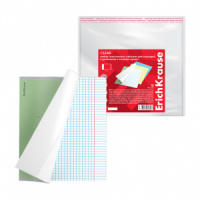 Набор обложек для тетрадей и дневн. (212х395мм) с клеевым краем  (10шт), прозрачные