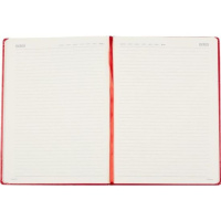 Ежедневник недат. А4 160л., кожзам, тв.пер. "Megapolis. Красный" ляссе