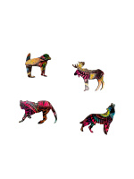 Пазлы деревянные 106 элементов 280*180мм  "Волк"