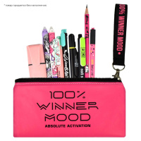 Пенал-косметичка (195*100) молния, ткань светоотражающая "Твои правила"