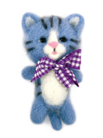 Набор для валяние шерстью "Котик" брелок 7+