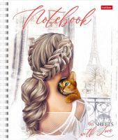 Блокнот А5 7БЦ гребень  96л "Окно в Париж" кл.