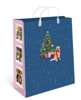 Пакет 26*24см (100мк) с пластиковой ручкой "Собачка" мягкий пластик