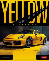 Тетрадь А5 18л кл. Hatber "YELLOWsupercar" 5 диз.в блоке, белизна 98%