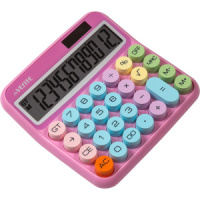 Калькулятор  12 разр. deVENTE"  настольный, сиреневый с цветн.клавишами DD-2
