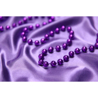 Бусы декоративные  2,7м, мелкие, 0,73см, фиолетовый