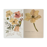 Записная книжка А5  40л. картон, сшивка "Цветочная страсть" кл.