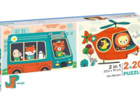 Пазлы    2в1 "В движении" 230*190мм, 20 элементов