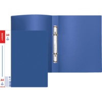 Папка 2 кольца 20 мм 0,6 мм пластик А4  Daily синяя