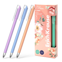 Ручка гелевая EK G-Reed Stick Pastel Bloom синяя, 0,38мм