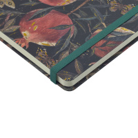 Записная книжка А5 100л. 7БЦ "Megapolis journal. Flora. Гранат" лин., резинка, кармашек