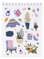 Альбом наклеек А6 8 стр., "Мой уют"