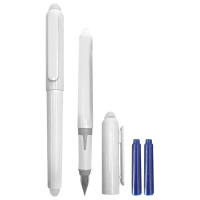 Ручка перьевая deVENTE. Magic Quill,3 сменных баллончика синие 0,8мл, СТИРАЕМАЯ