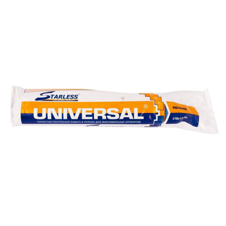 Бумага для факса UNIVERSAL, ширина 210мм