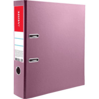 Регистратор А4  75мм PVC, Pastel, розовый, разборный, метал. окантовка