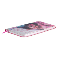 Записная книжка 77*149мм  64л. кожзам, мягк.пер. "Улыбка" ляссе