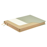 Ежедневник недат. А5 160л., кож.зам., тв.пер. "Лайка оливковый" ляссе