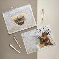 Конверт на молнии А4  Котики. Счастье 33*24,5*3см