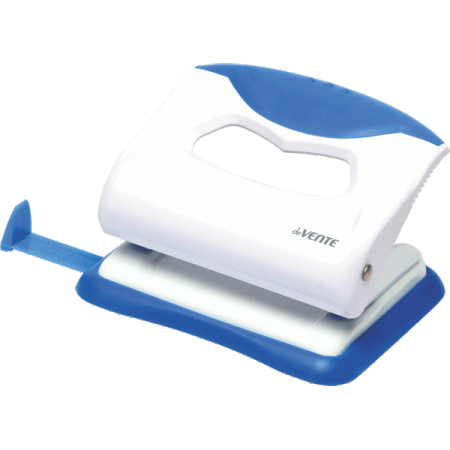 Дырокол deVENTE  20 лист, пластик, линейка, корп. ассорти
