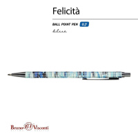 Ручка в футляре "Felicita. Фантазия" шарик., 0,7мм, металл., синие чернила