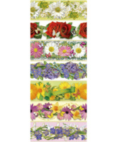 Набор термонаклеек для яиц 74*358мм, 7шт/уп "Цветочная"