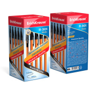 Ручка шар. ЕК R-301 0.7мм MATIC ORANGE автомат, чёрная