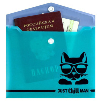 Конверт на кнопке  с рисунком 170*140мм, Чилмэн