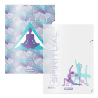 Набор из 4 папок- уголков  А4 Meditation, ассорти