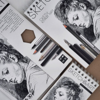 Папка для скетчинга А4 30л "SKETCH&ART" 125гр/м2, крафт