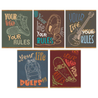 Тетрадь А5 48л кл. Полиграф Принт "Твои правила" двойн.выб.УФ-лак, белизна 100%