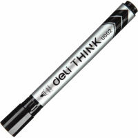 Маркер Deli. Think  для белой доски 2-5мм черный