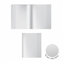 Набор обложек для тетрадей и дневн. (212х395мм) с клеевым краем  (10шт), прозрачные