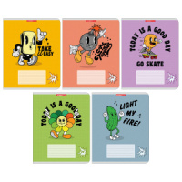 Тетрадь А5 24л лин. Полиграф Принт "Приколы" ВД-лак, белизна 100%