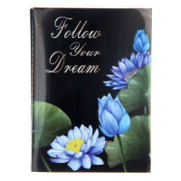 Фотоальбом  36 фото 10*15см Лилии, мягкая обложка, черные листы