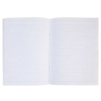 Тетрадь А4  96л ЛИН. скоба бумвинил Hatber "Синяя" белизна 98%