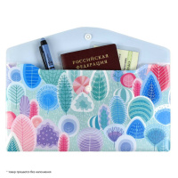 Конверт на кнопке  с рисунком 260*140мм, Сказочный лес