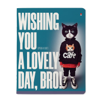 Тетрадь А5 48л кл. Альт "AI cat" УФ-лак