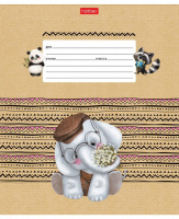 Тетрадь А5 12л косая лин. частая с доп.горизонт.лин. Hatber "Зоозаврики"  (ПРОПИСЬ), белизна 98%